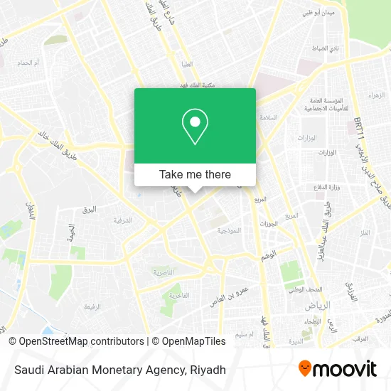 Saudi Arabian Monetary Agency map