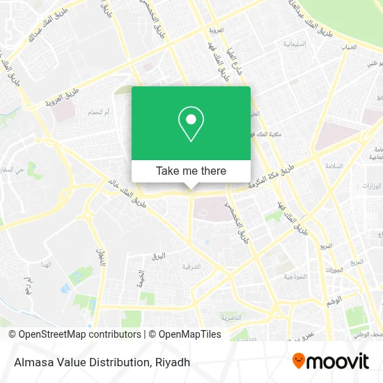 Almasa Value Distribution map