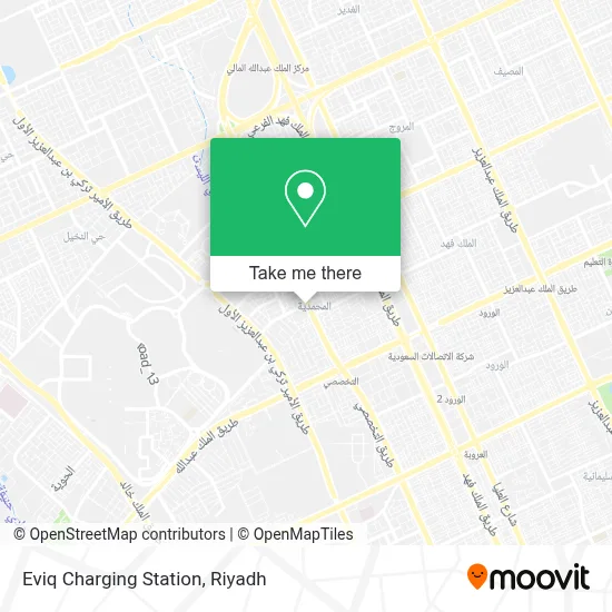 Eviq Charging Station map