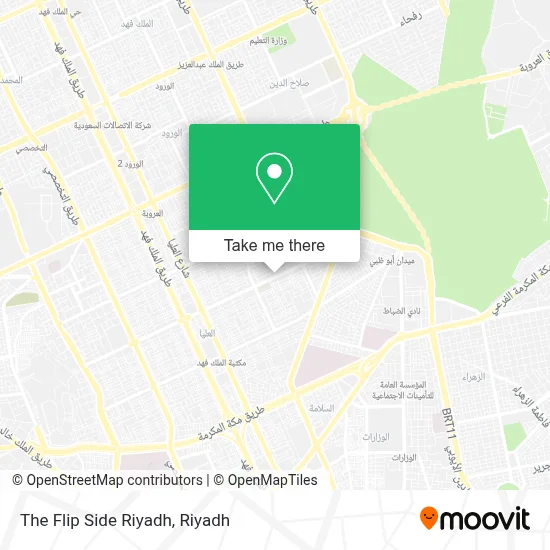 The Flip Side Riyadh map