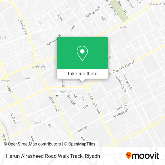 Harun Alrasheed Road Walk Track map