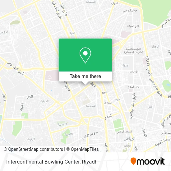Intercontinental Bowling Center map