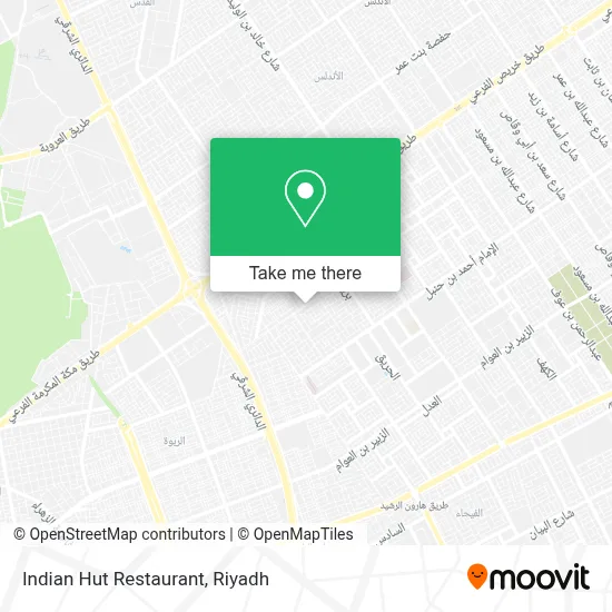 Indian Hut Restaurant map