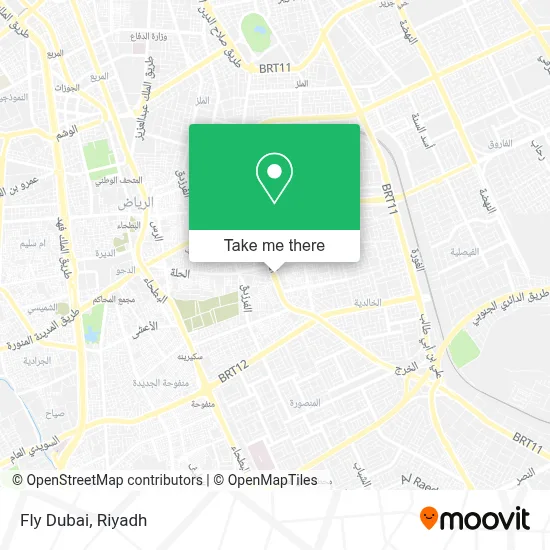 Fly Dubai map