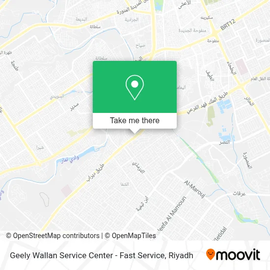 Geely Wallan Service Center - Fast Service map