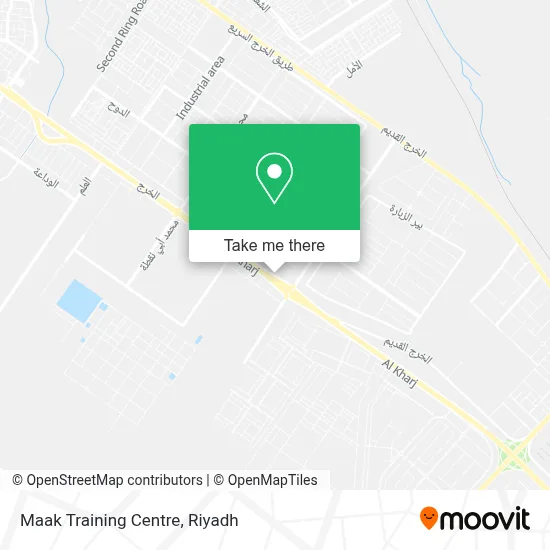 Maak Training Centre map