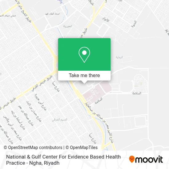 National & Gulf Center For Evidence Based Health Practice - Ngha map