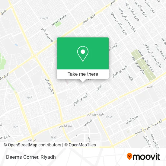 Deems Corner map