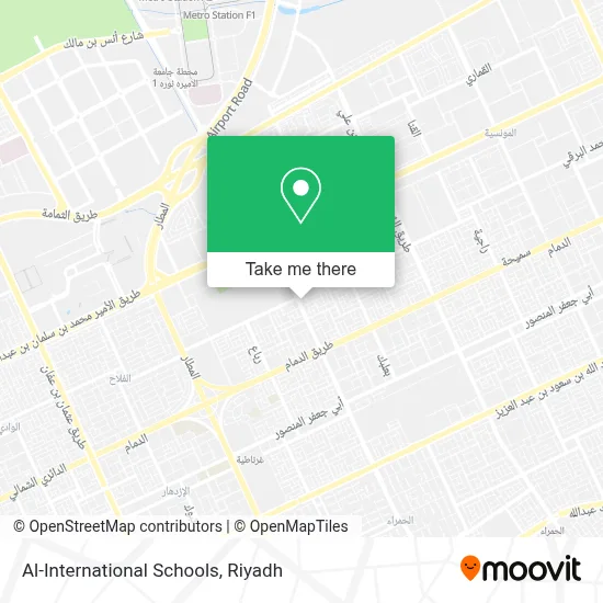 Al-International Schools map