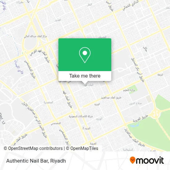 Authentic Nail Bar map