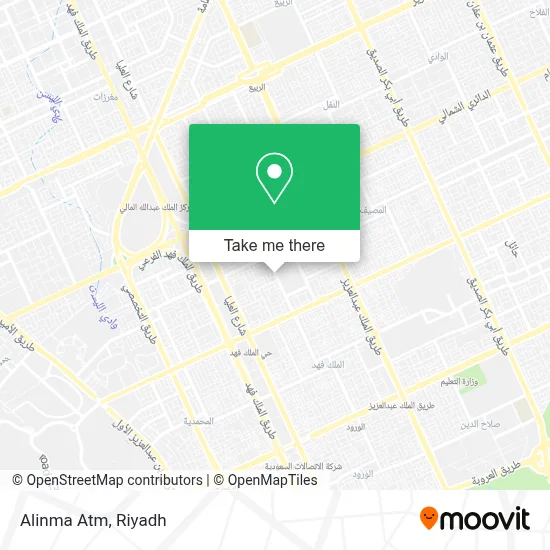 Alinma Atm map