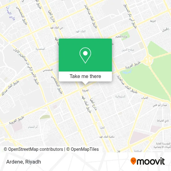 Ardene map