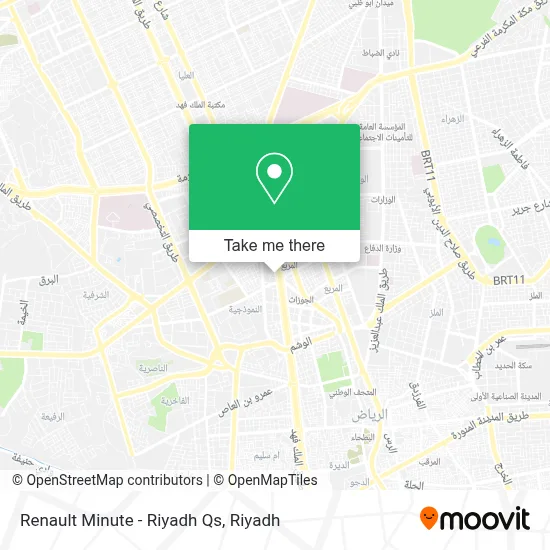 Renault Minute - Riyadh Qs map