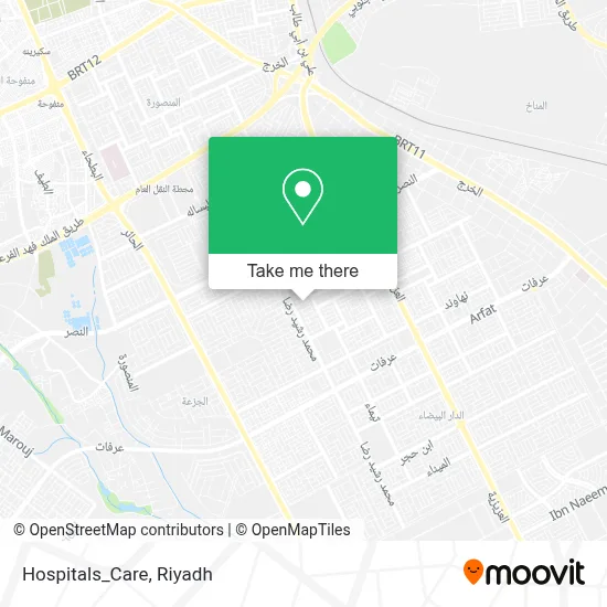 Hospitals_Care map