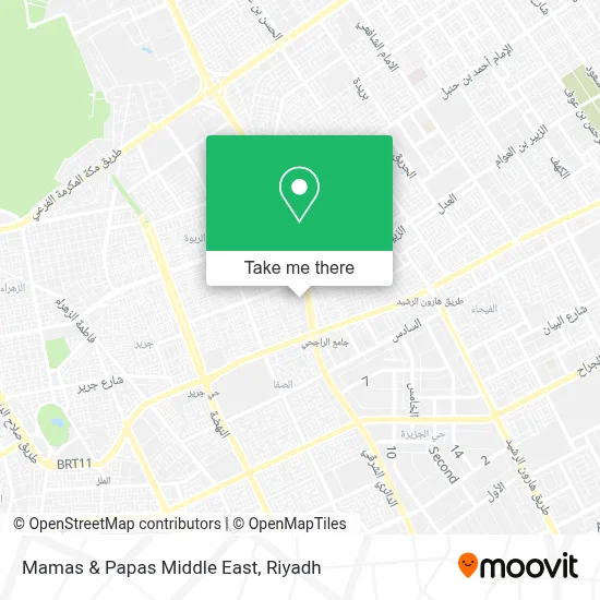 Mamas & Papas Middle East map