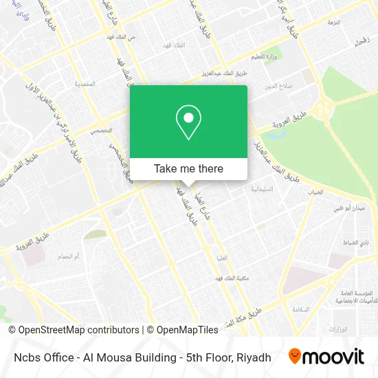 Ncbs Office - Al Mousa Building - 5th Floor map