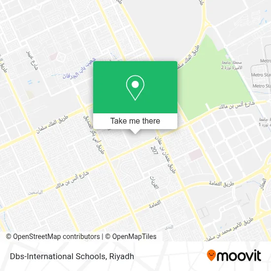 Dbs-International Schools map