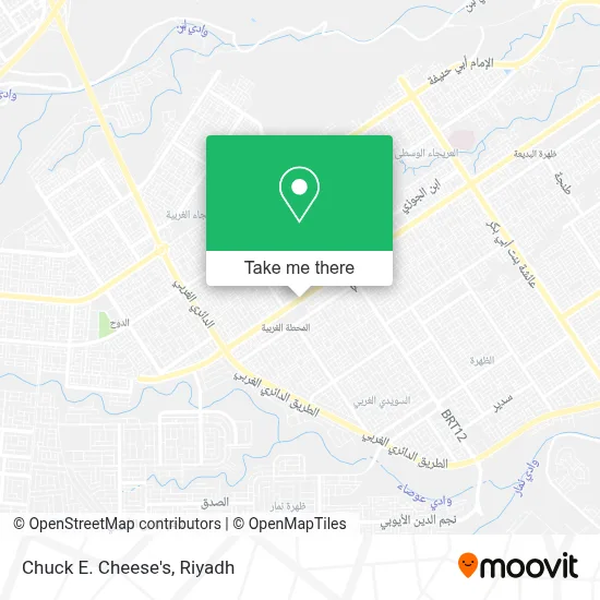 Chuck E. Cheese's map
