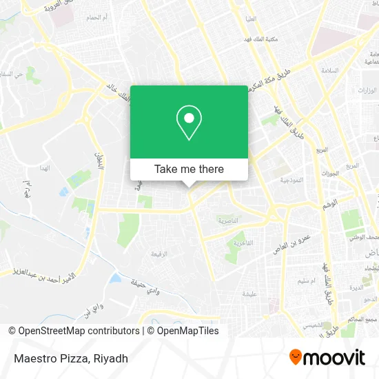 Maestro Pizza map