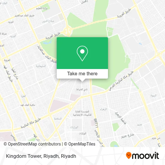 Kingdom Tower, Riyadh map