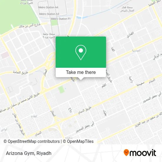 Arizona Gym map