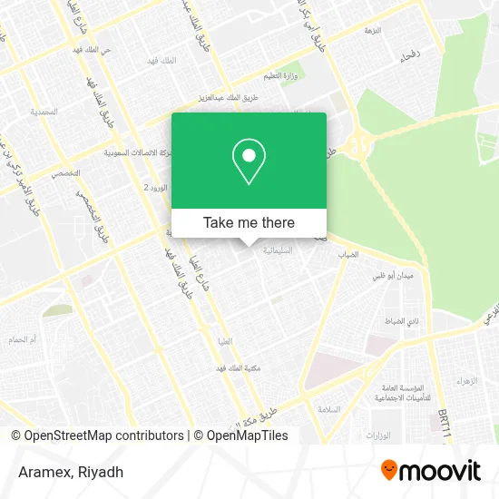 Aramex map