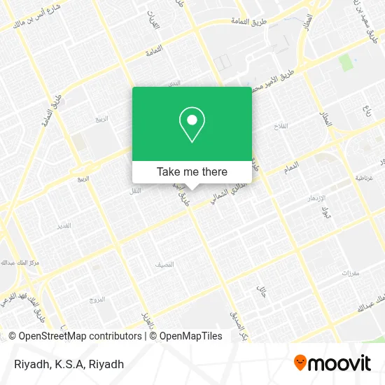Riyadh, K.S.A map