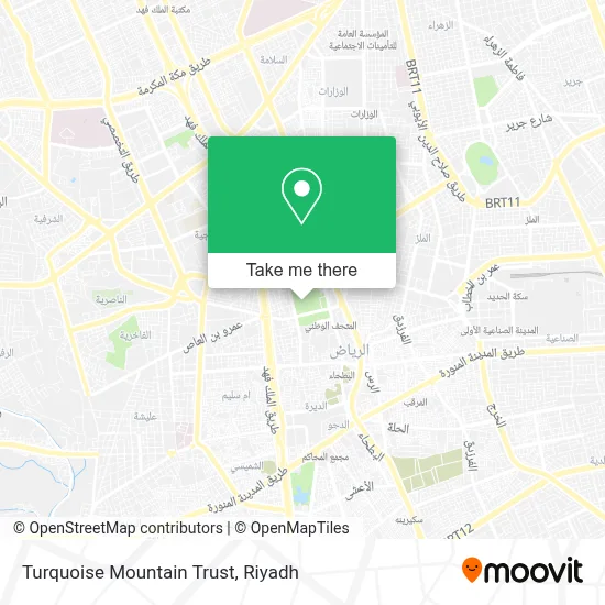 Turquoise Mountain Trust map