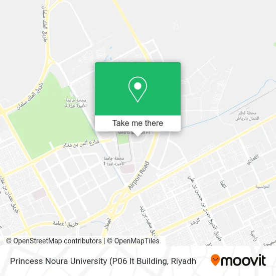 Princess Noura University map