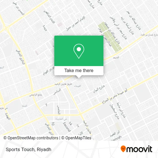 Sports Touch map