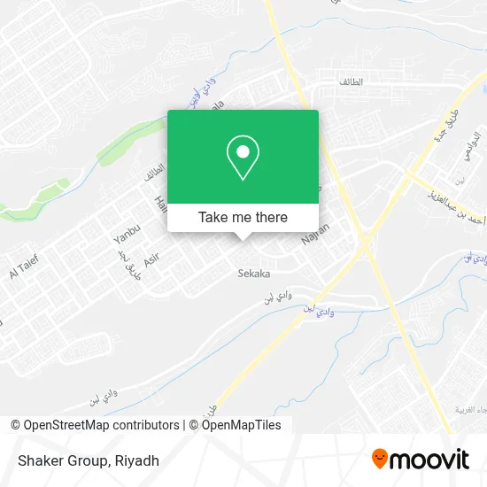 Shaker Group map