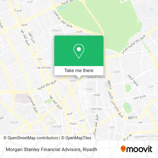 Morgan Stanley Financial Advisors map