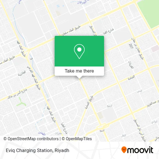 Eviq Charging Station map