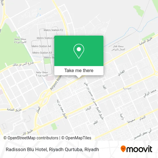 Radisson Blu Hotel, Riyadh Qurtuba map