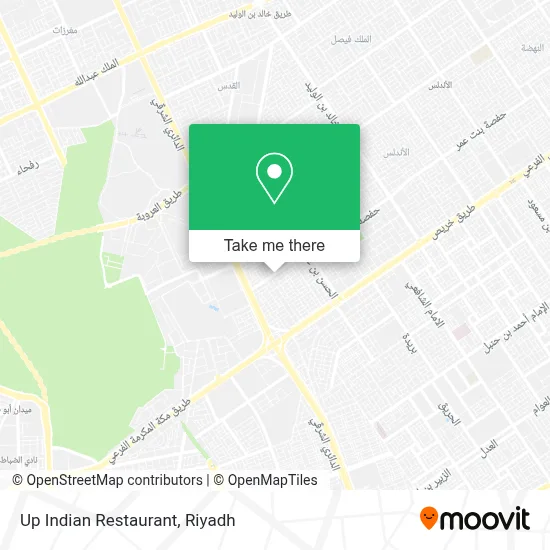 Up Indian Restaurant map