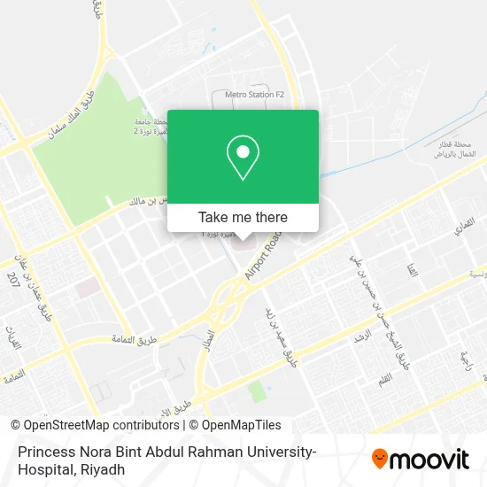 Princess Nora Bint Abdul Rahman University-Hospital map