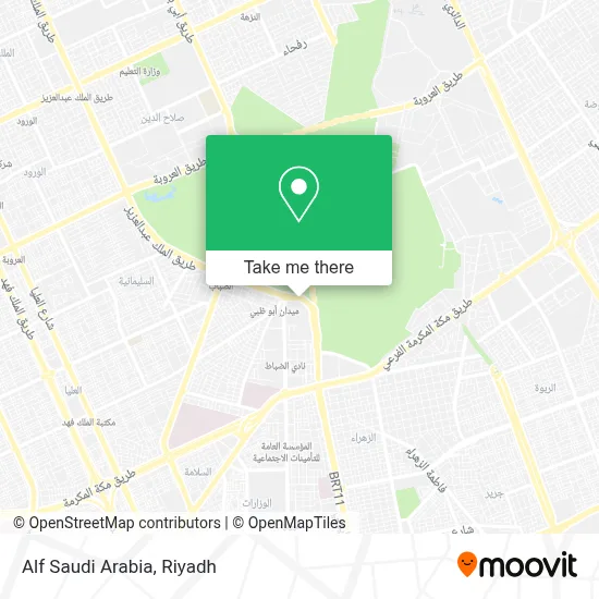 Alf Saudi Arabia map