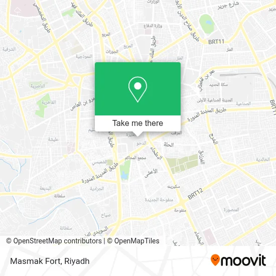 Masmak Fort map