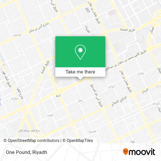 One Pound map