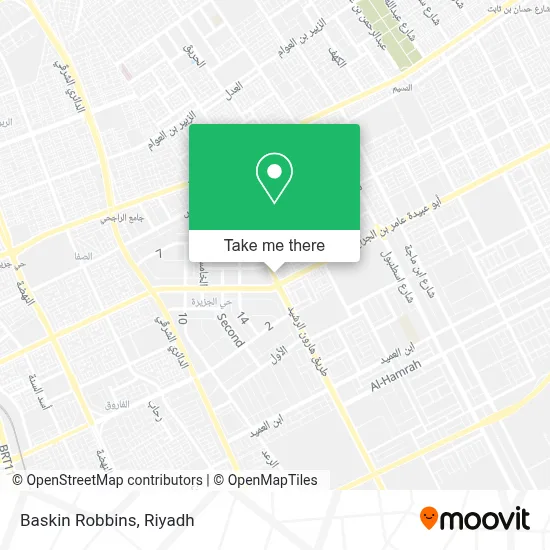 Baskin Robbins map