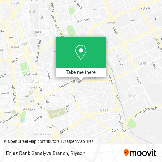 Enjaz Bank Sanaiyya Branch map