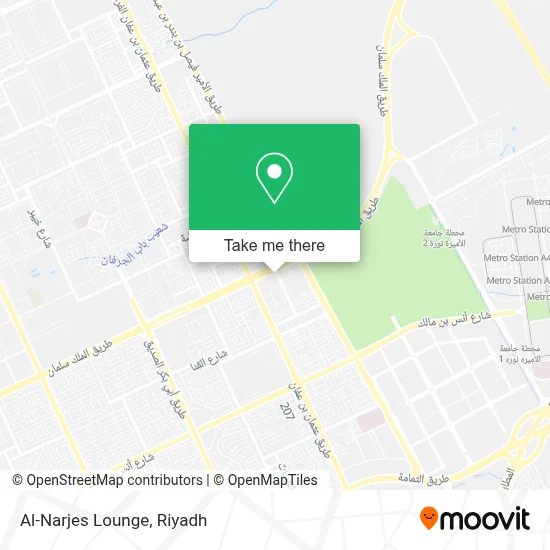Al-Narjes Lounge map