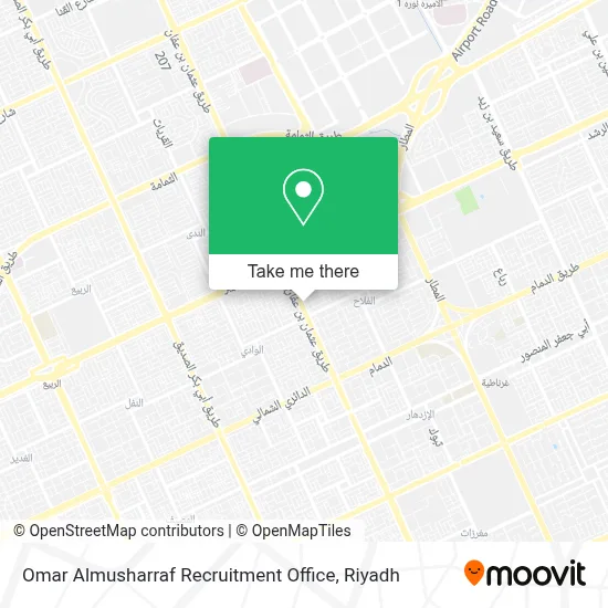Omar Almusharraf Recruitment Office map