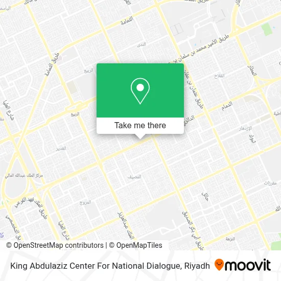 King Abdulaziz Center For National Dialogue map