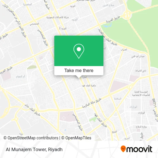 Al Munajem Tower map