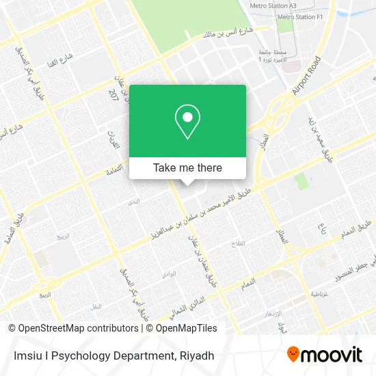 Imsiu I Psychology Department map