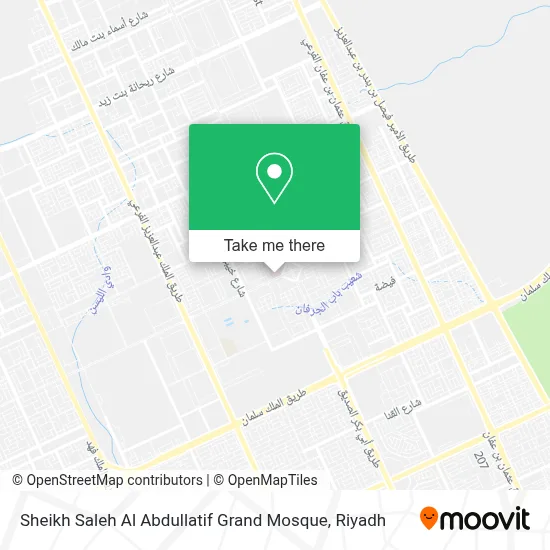 Sheikh Saleh Al Abdullatif Grand Mosque map