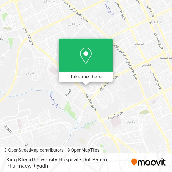 King Khalid University Hospital - Out Patient Pharmacy map