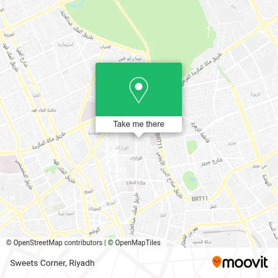 Sweets Corner map
