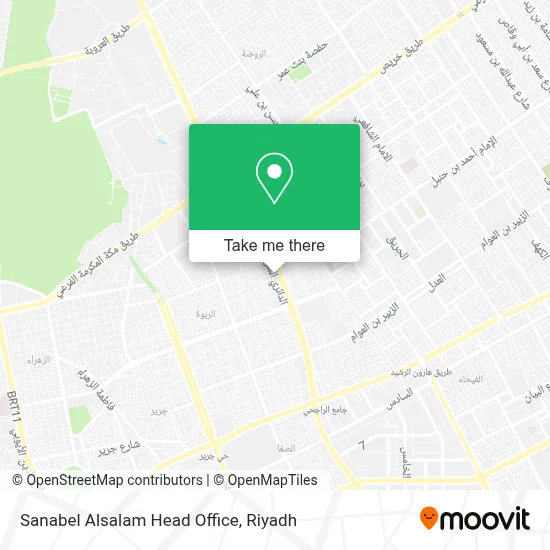Sanabel Alsalam Head Office map